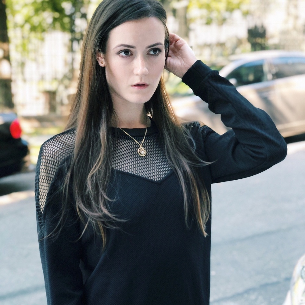 ASH STUDIO PARIS Black Sweater NWOT Size M